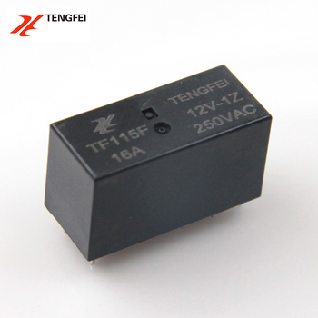 CNTENGFEI 115F seriālais DC relejs, 16A, 12V/24V dubultais spriegums, 8 pieslēgvietas, noslēgts elektromagnētiskais relejs