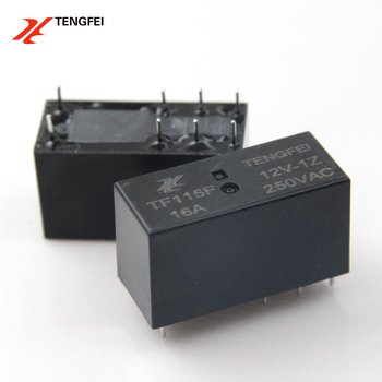 CNTENGFEI 115F seriālais DC relejs, 16A, 12V/24V dubultais spriegums, 8 pieslēgvietas, noslēgts elektromagnētiskais relejs