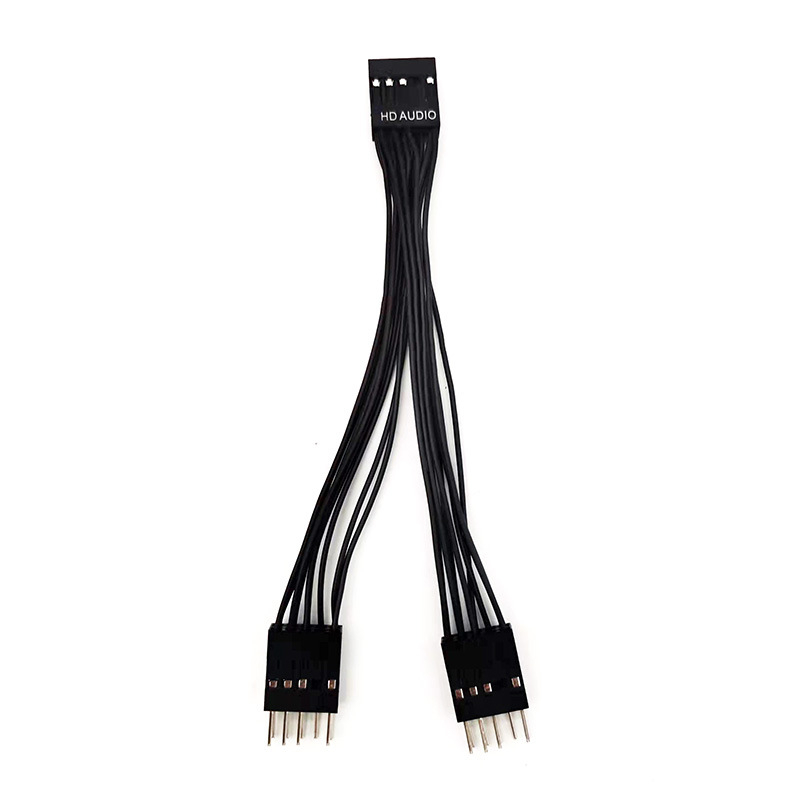 HD Audio 9‑pin adapterkábel, 14 cm, 1–2 audio osztó