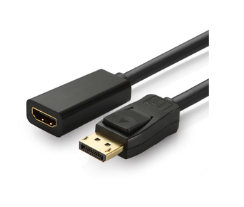 Cablu adaptor DP la HDMI, DisplayPort către HDMI, 15 cm, nucleu de cupru, 1080p, DP-123