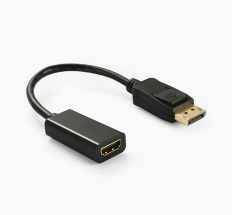 Cablu adaptor DP la HDMI, DisplayPort către HDMI, 15 cm, nucleu de cupru, 1080p, DP-123