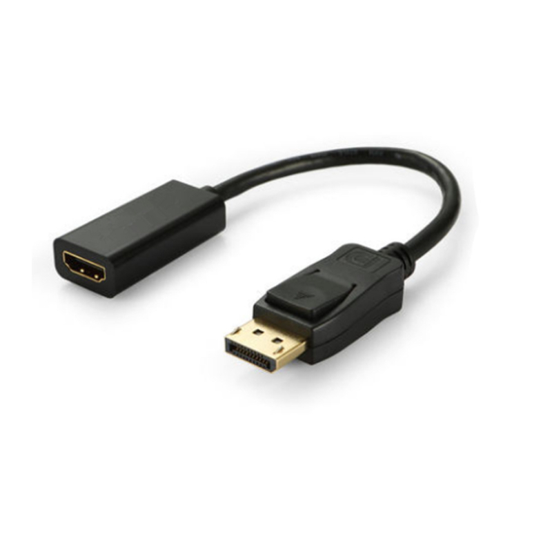 Cablu adaptor DP la HDMI, DisplayPort către HDMI, 15 cm, nucleu de cupru, 1080p, DP-123