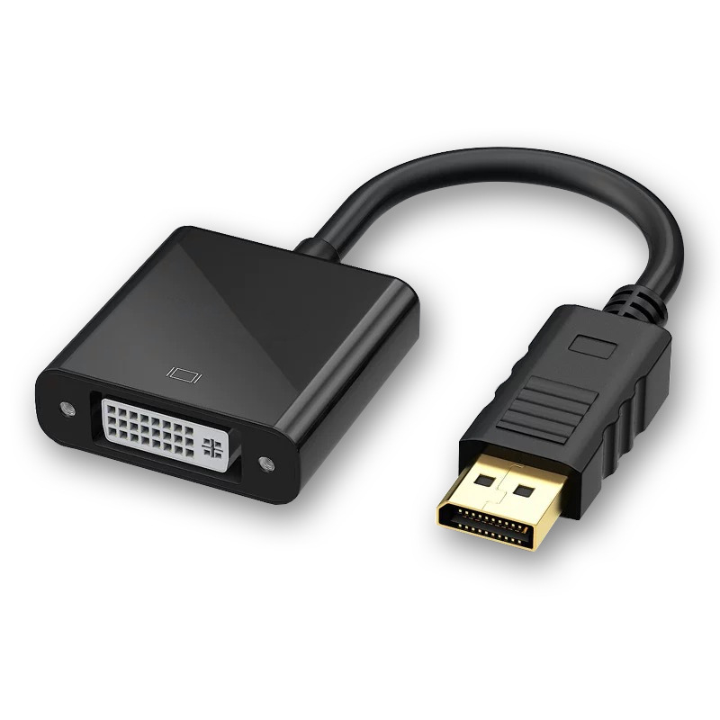 DisplayPort na DVI adapter, YH-076, bakreno jezgro, konvercijski čip, DVI sučelje, brzina prijenosa 100