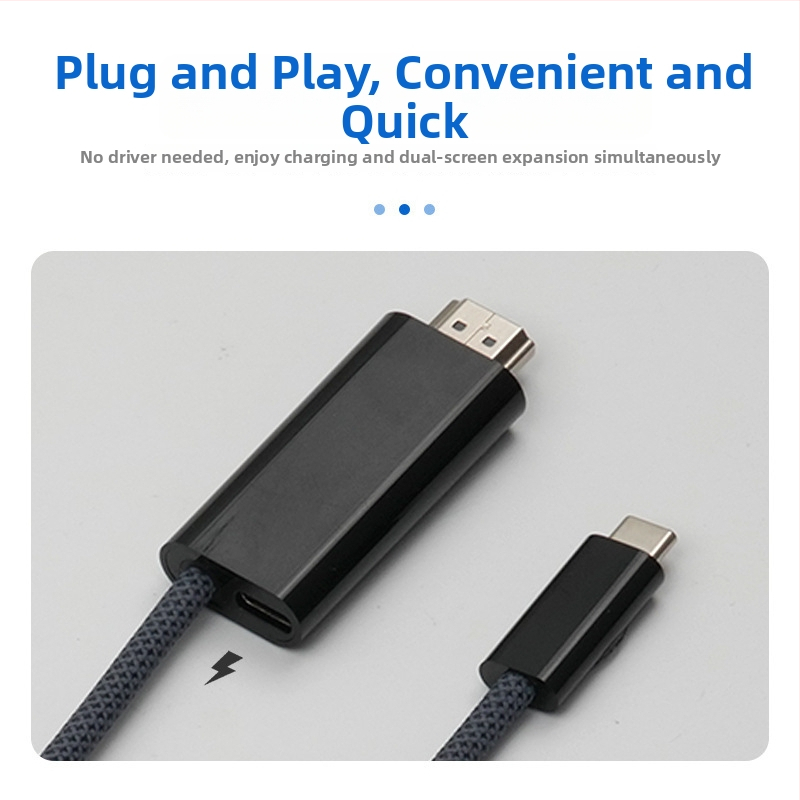 Type-C na HDMI adaptér kábel pre Nintendo Switch, 4K60Hz, LT8711HE čip, dĺžka 1,8 m