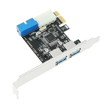 PCI-E na USB 3.0 proširna kartica s prednjim 20-pin sučeljem, PCIe X1, VL805 čip, 5 Gbps