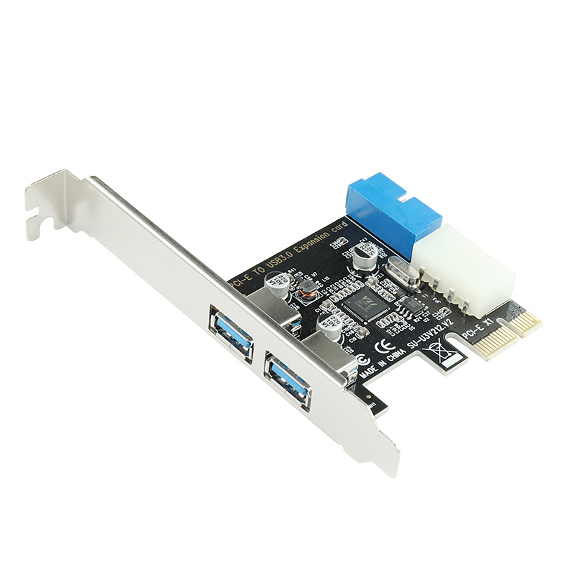 PCI-E na USB 3.0 proširna kartica s prednjim 20-pin sučeljem, PCIe X1, VL805 čip, 5 Gbps