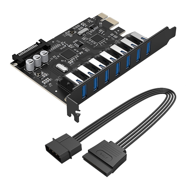 ORICO PVU3-7U USB 3.0 PCIe proširna kartica za stolno računalo, 7-portni USB hub