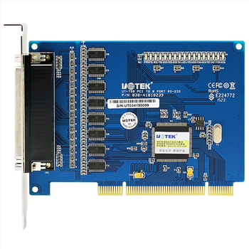 Yutai UT-758 PCI Κάρτα 8 Θυρών RS232, Βιομηχανικού Τύπου, Καλώδιο 1 m, Χαλκός Πυρήνας