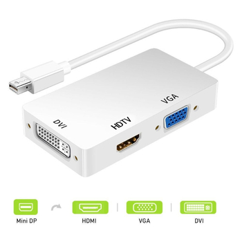 Amila HDMI adapter kabel - MiniDP na VGA/HDMI/DVI pretvarač (3-u-1), 4K