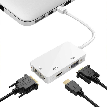 Amila HDMI adapter kabel - MiniDP na VGA/HDMI/DVI pretvarač (3-u-1), 4K