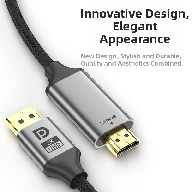 DP–HDMI adapter kabel za 8K60Hz, konverzija DP na HDMI, duljina 1 m, bakreno jezgro