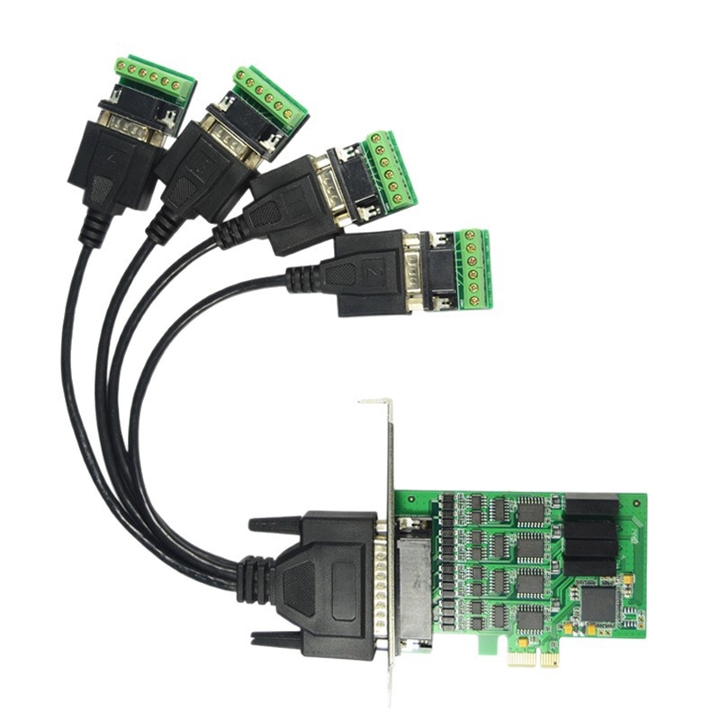 Βιομηχανικού επιπέδου PCIe σε RS-485 σειριακό καλώδιο, XR17V354, τετρακαναλικό, 115200 bit/s, προστασία από υπερτάσεις