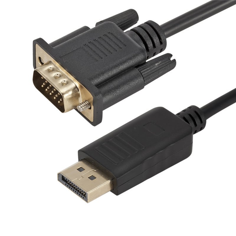 DP to VGA adapter kabel, 1.8 m, bakreno jezgro, DisplayPort sučelje