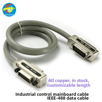 GPIB adaptér kábel IEEE-488 pre priemyselné riadiace zariadenia, bezkyslíkatá meď, kryt zo zliatiny zinku