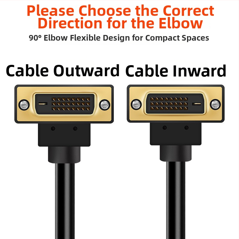 DVI ohýbaný kábel s konektormi DVI-I/D, meďný vodič, vstrekované spracovanie, dĺžky 1,15 m, 3,5 m, 10,15 m, 20 m