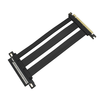 Cablu Riser PCIe 5.0 x16 Gen5 180° – 128 Gbps, -20°C până la 80°C