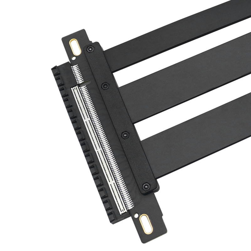 Cablu Riser PCIe 5.0 x16 Gen5 180° – 128 Gbps, -20°C până la 80°C
