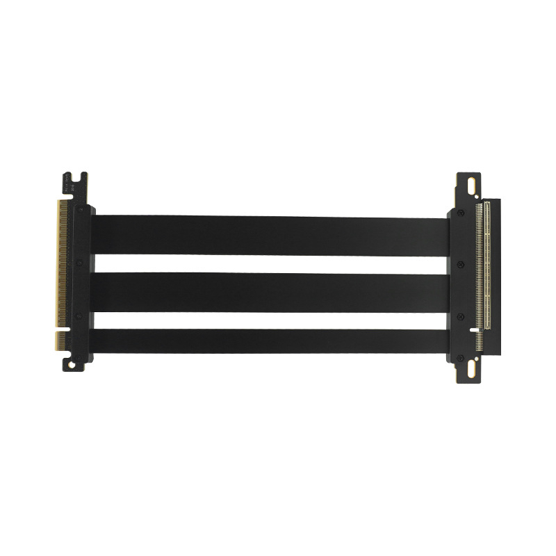 Cablu Riser PCIe 5.0 x16 Gen5 180° – 128 Gbps, -20°C până la 80°C