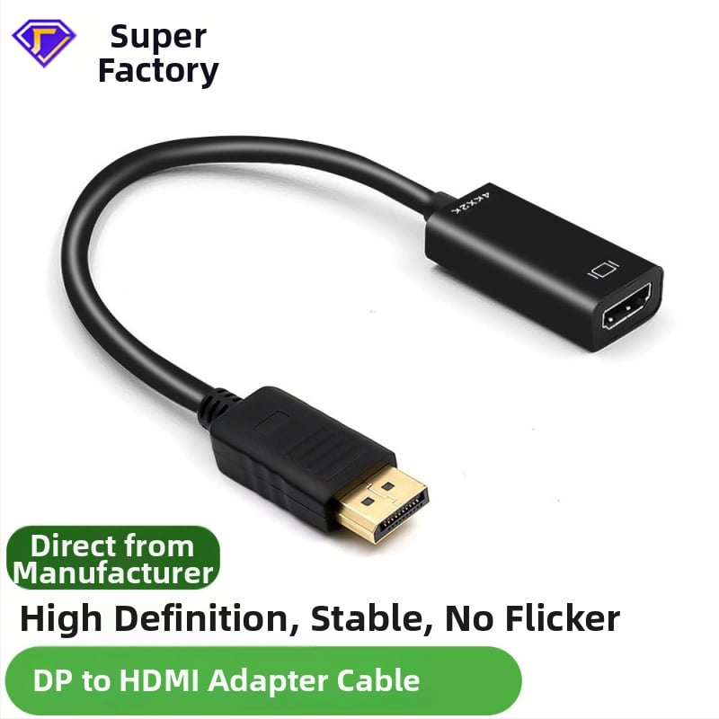DP na HDMI kabel, DP muški na HDMI ženski, bakreno jezgro, podržava 4K/1080p