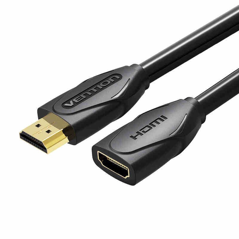 HDMI produžni kabel, zlatni priključci, OFC bakar, zaokruženi kabel, muško–ženski spoj, kompatibilan s televizorom