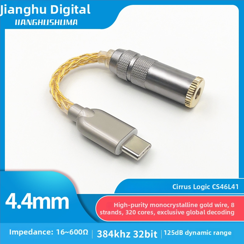 Alone cablu patch 8-șir Type-C cu DAC CS46L41 pentru audio digital, conectori 3,5/2,5/4,4 mm