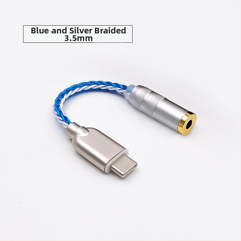 Alone cablu patch 8-șir Type-C cu DAC CS46L41 pentru audio digital, conectori 3,5/2,5/4,4 mm