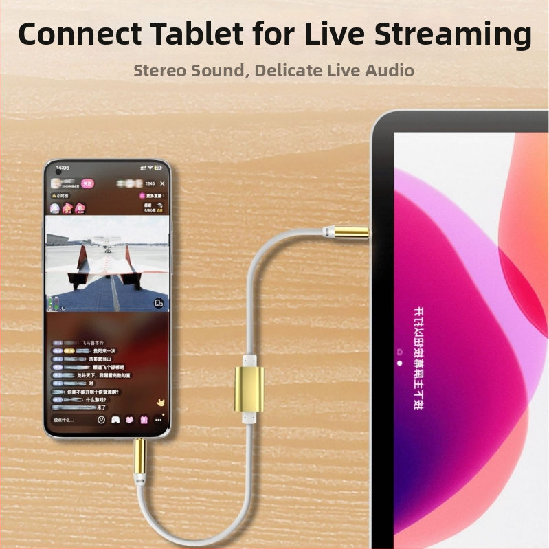 Dvostrani mobilni audio kabel za prijenos uživo (3.5mm; Jezgro: Bold oxygen-free copper; Vodič: Oxygen-free copper)