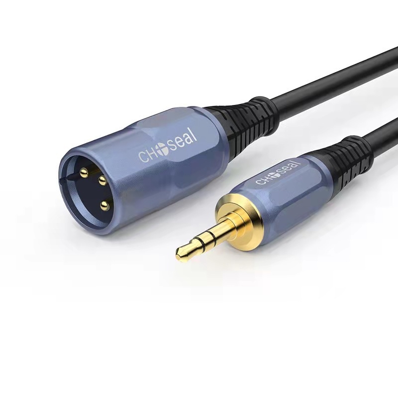 Akihabara QS3520G Audio kabel 3,5 mm na XLR muški, AV linija, pozlaćeni bakreni vodovi, ROHS