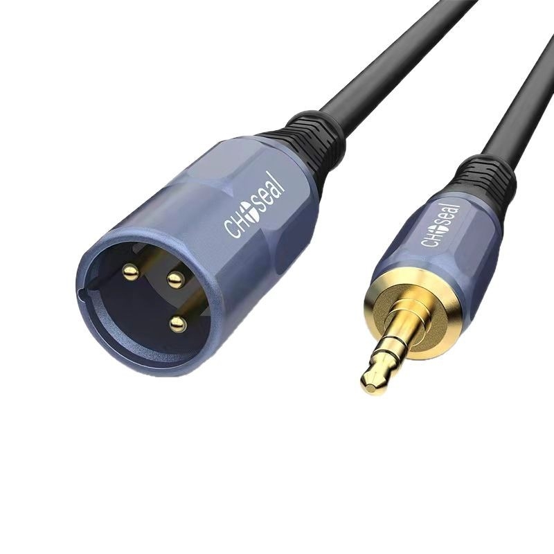 Akihabara QS3520G Audio kabel 3,5 mm na XLR muški, AV linija, pozlaćeni bakreni vodovi, ROHS