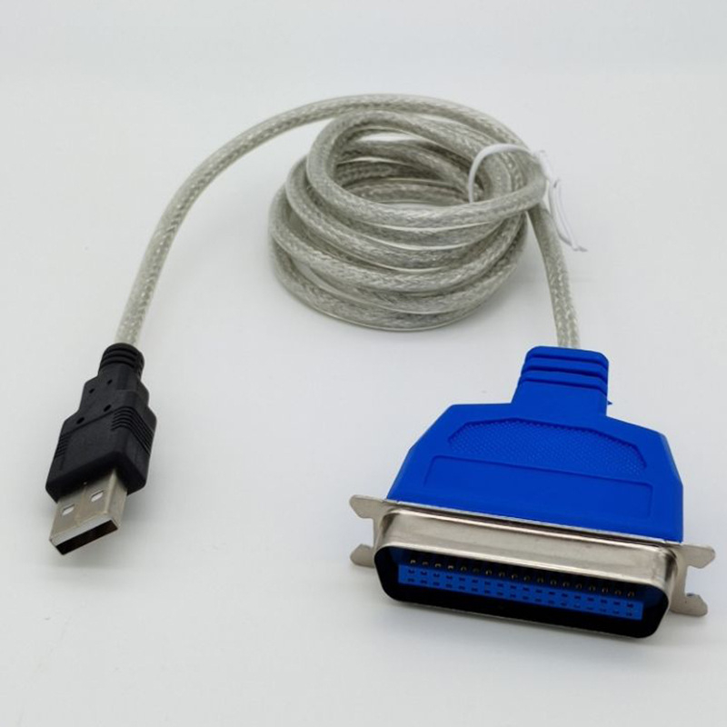 Adaptor USB către linie de imprimantă 1284, cablu din cupru de 1,5 m pentru imprimante paralele