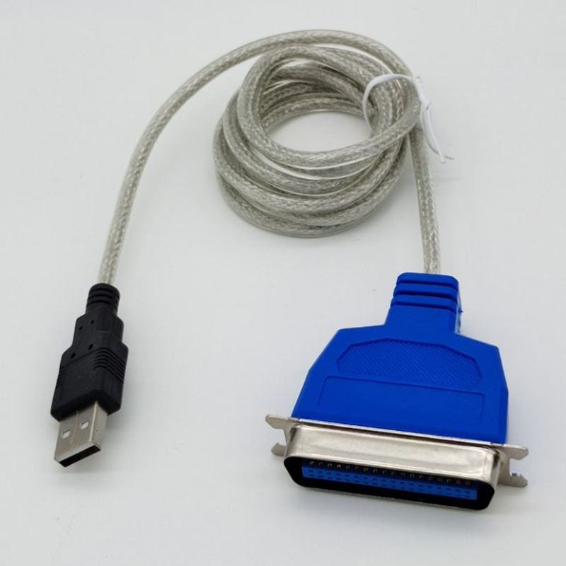Adaptor USB către linie de imprimantă 1284, cablu din cupru de 1,5 m pentru imprimante paralele