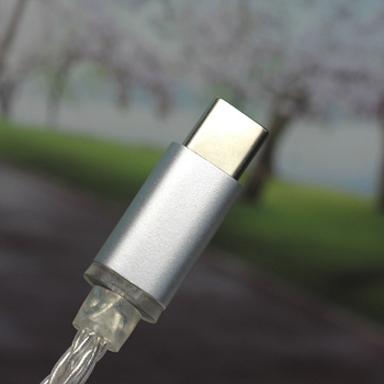 TYPE-C na 3,5 mm digitálny dekódovací HiFi kábel, 8-prúdový OCC meď, strieborné povrchové úpravy, model 2020025