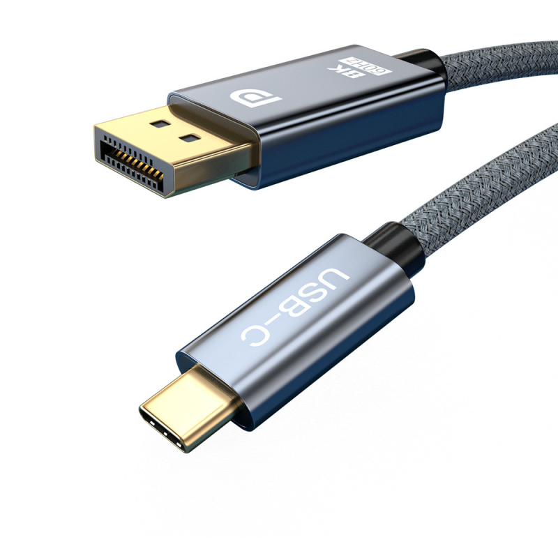 Type-C na HDMI adapter kabel s podrškom 8K60Hz, za prijenosna računala i mobitele, zlatno-platerani konektori, cínirano bakreno vodilo, duljina 2m ili 3m