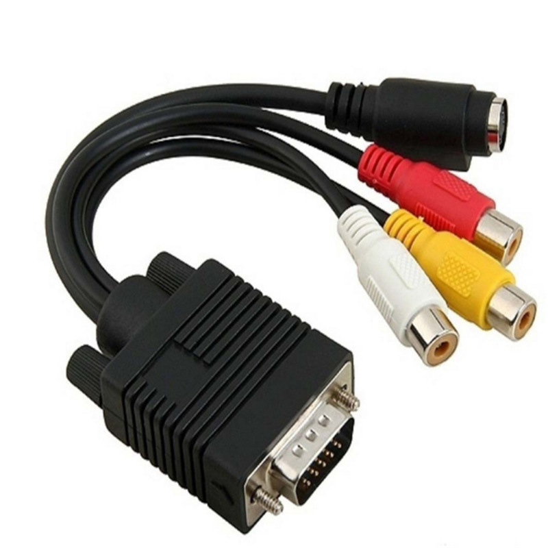 VGA na S-Video kabel + 3 RCA adapter, VGA na VGA kabel