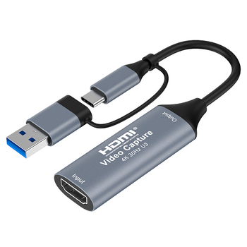 USB-C uztveršanas karte ar HDMI ieeju, USB 3.0, Windows saderīgs, 1080p30 izvade
