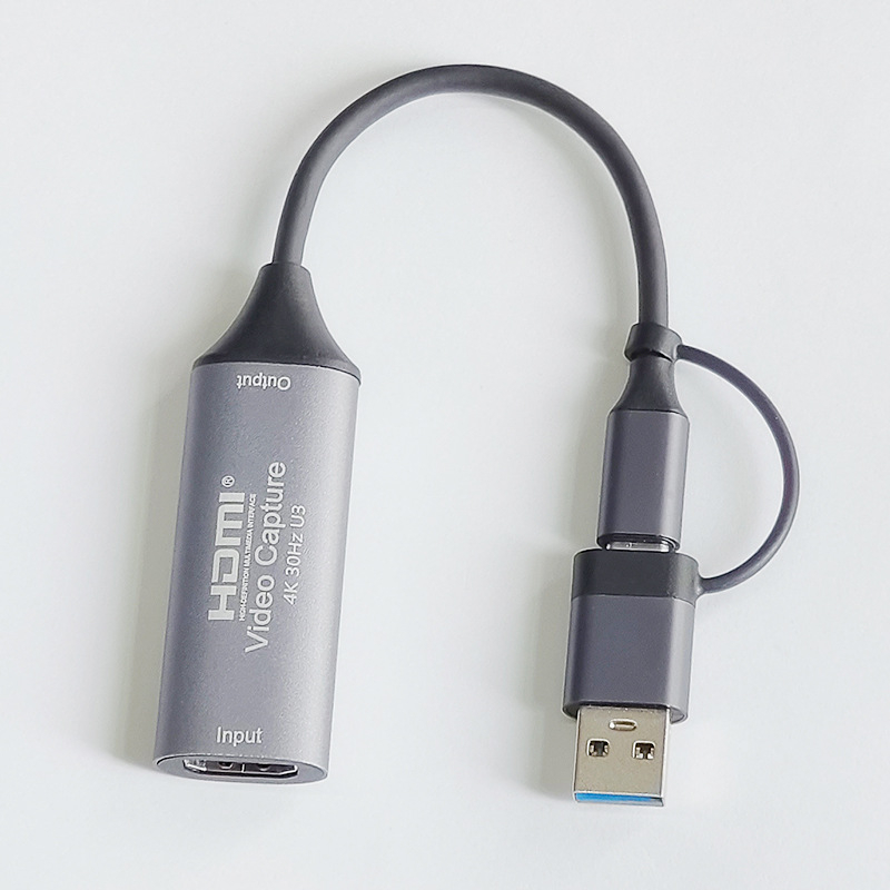 USB-C uztveršanas karte ar HDMI ieeju, USB 3.0, Windows saderīgs, 1080p30 izvade