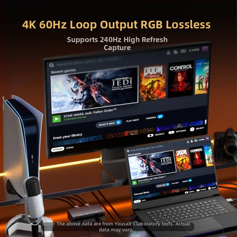 4K video uztveres karte ar 4K60Hz, Loop Out 240Hz HDR, USB interfeiss, AXD2900CNV čips no Analog Devices