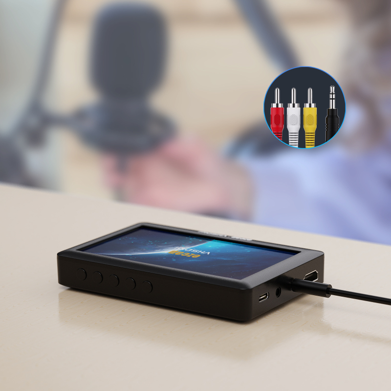 EACAP180 AV uztveršanas ierīce ar HDMI izeju, AV ieeju, TF karšu slotu, 720P, S410 Conexant čipu