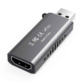 USB 3.0 video uztveres karte – 1080p, USB interfeiss, Windows saderīgs, alumīnija sakausējuma korpuss, 1 gadu garantija