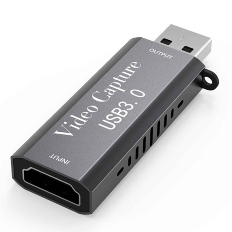 USB 3.0 video uztveres karte – 1080p, USB interfeiss, Windows saderīgs, alumīnija sakausējuma korpuss, 1 gadu garantija