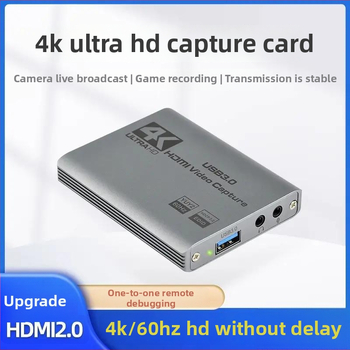 4K USB videouzņemšanas karte ar loop-out funkciju, Windows saderīga, PS5, Nintendo Switch un kamerām