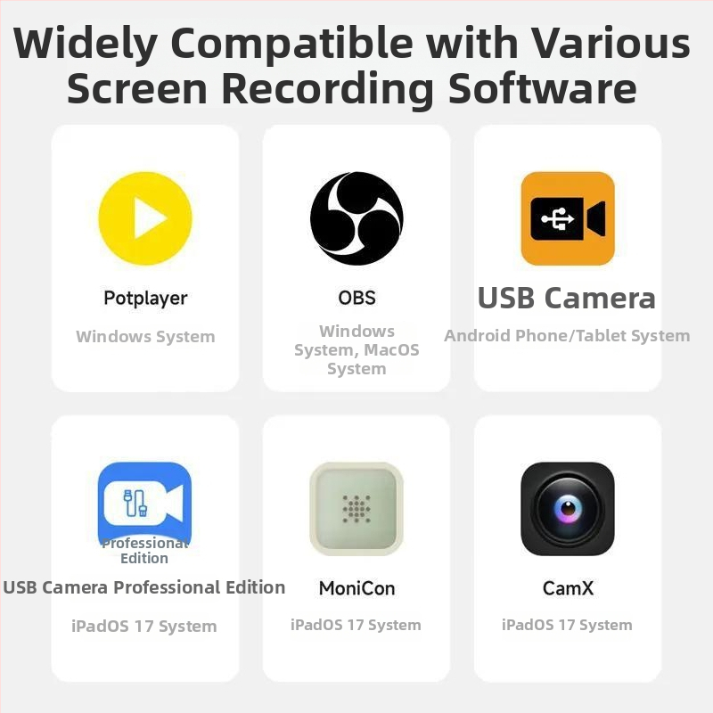 4K USB videouzņemšanas karte ar loop-out funkciju, Windows saderīga, PS5, Nintendo Switch un kamerām