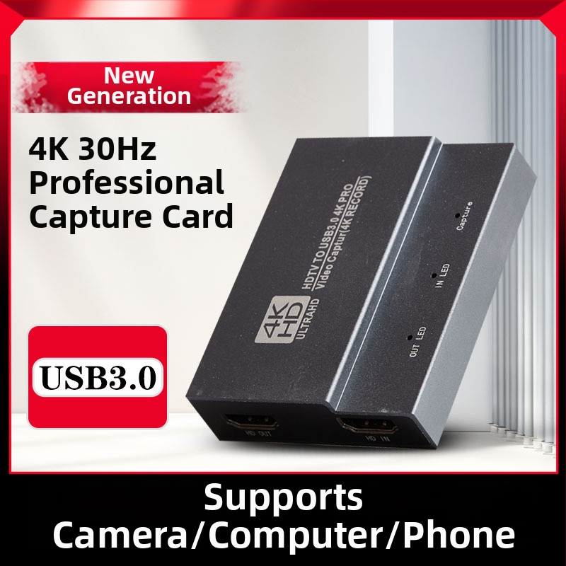 Κάρτα λήψης βίντεο USB XSOON XS-CJ02, τσιπ MS2131, σώμα από κράμα αλουμινίου, λειτουργία λήψης και εγγραφής