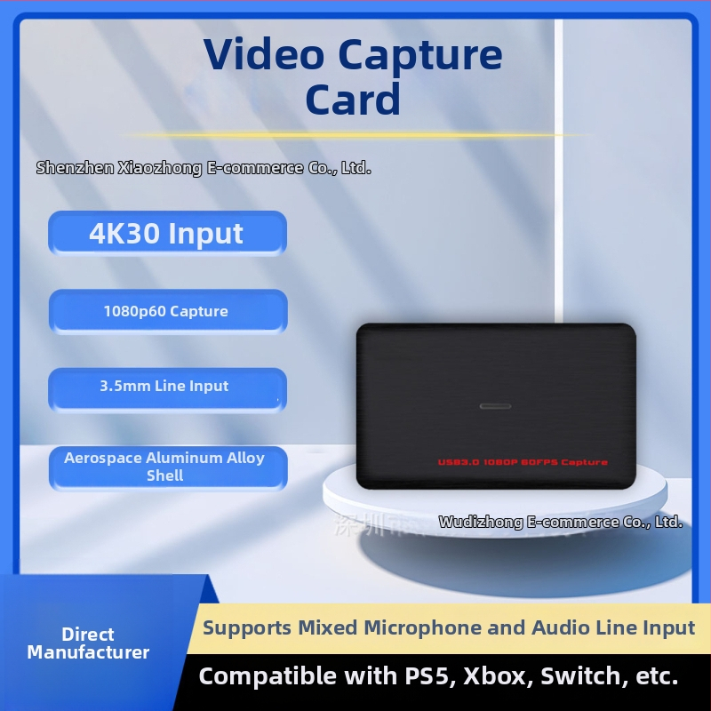 HDMI videouzņemšanas karte ar 1080P izšķirtspēju, USB interfeiss, ezcap čips, saderīga ar visām operētājām sistēmām, 1 gads garantija.