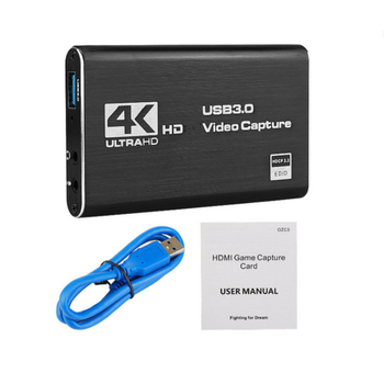 USB 3.0 видеокарта за улавяне на видео, HDMI изход, 4K, без системни изисквания, 1-годишна гаранция