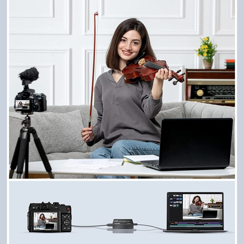 HDMI karta za hvatanje za Switch – USB sučelje, snimanje 1080P60, Windows kompatibilan, U3 čip, Philips čipset