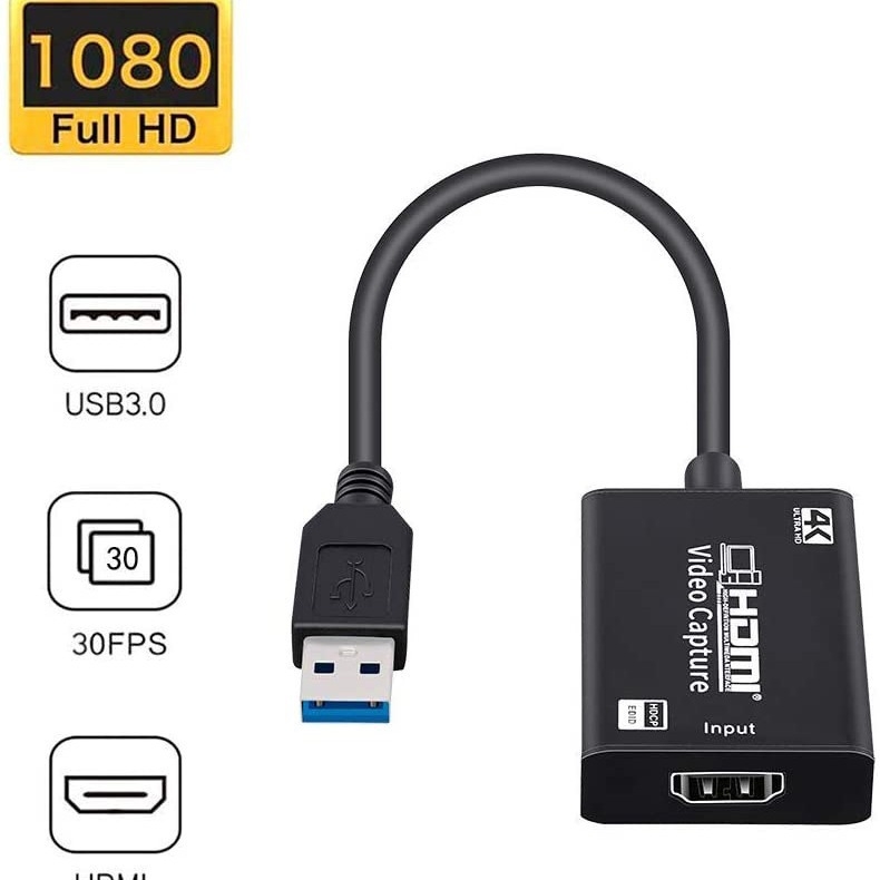 Cardă de captură HDMI 4K USB pentru streaming live — Model HJY-32, Interfață USB, Rezoluție 4K, Compatibil cu toate sistemele de operare, Garanție 1 an