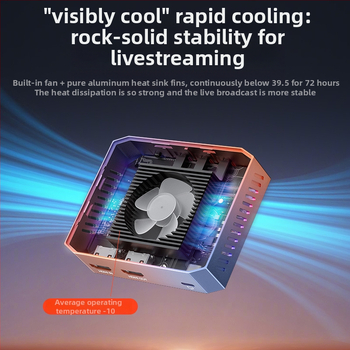 ACASIS VC-X7PRO 4K60Hz USB 3.0 kartica za hvatanje videa, kompatibilna sa svim operativnim sustavima, RGB osvjetljenje, hlađenje ventilatorom