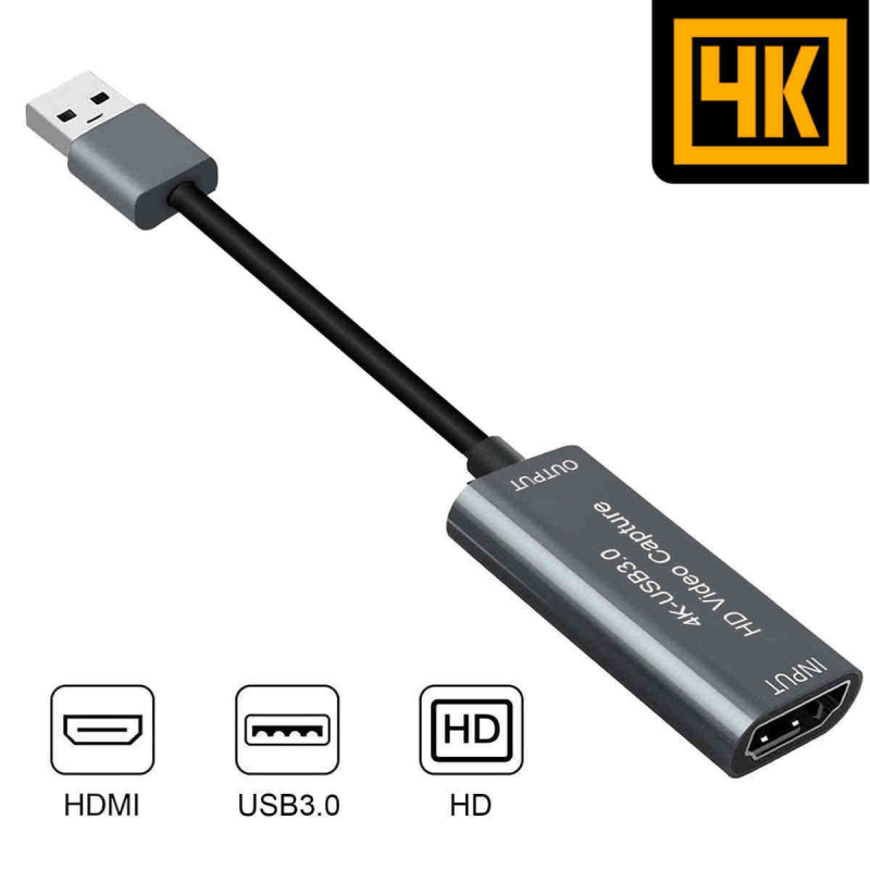 Karta za hvatanje 4K USB Type-C/USB 3.0, HDMI na USB, MS2130 čip, kompatibilno s OS-ovima