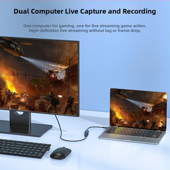 Video kartica za hvatanje videa 4K60Hz, USB sučelje, Windows kompatibilan, dvostruki PC livestreaming i snimanje, AM8352 čip
